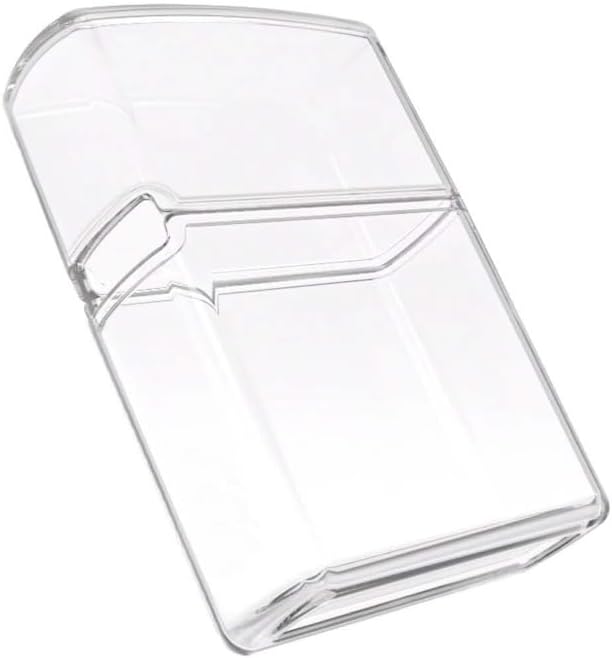 1Pc Clear TPU Case Cover Holder Sleeve Pouches Compatible with Zippo Lighters Scratch Proof Shockproof Protective