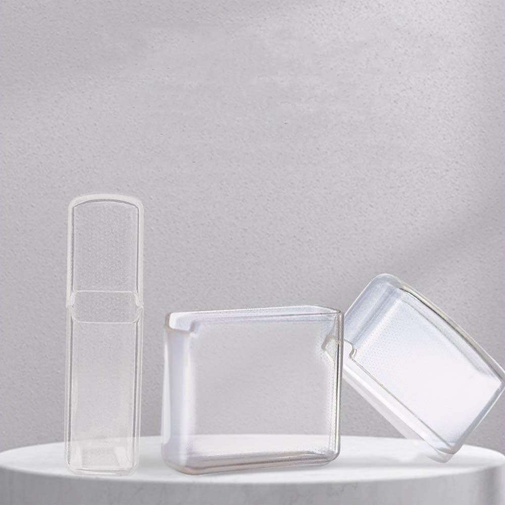 1Pc Clear TPU Case Cover Holder Sleeve Pouches Compatible with Zippo Lighters Scratch Proof Shockproof Protective