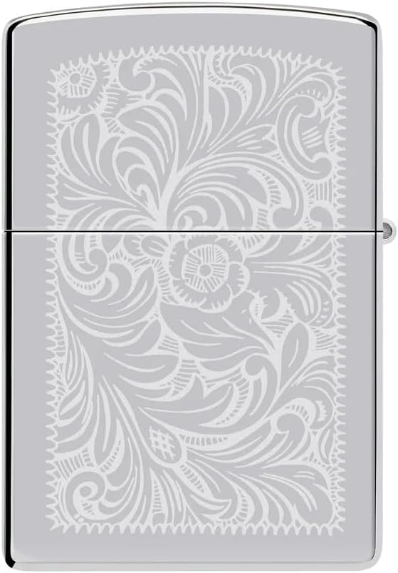 Zippo Custom Lighter – Personalized Engraved Venetian Design | Genuine Windproof Metal Lighter | Unique Gift for Men & Women – Christmas, Halloween, Valentine