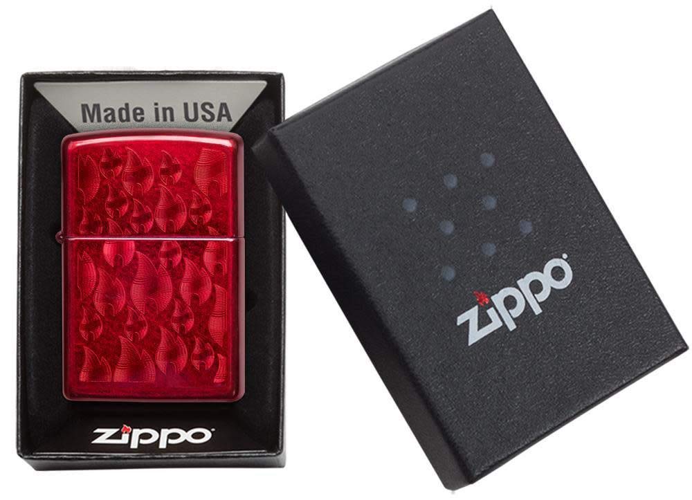 Zippo Lighter: Armor MultiCut Geometric Deep Carve - Antique Silver 49883