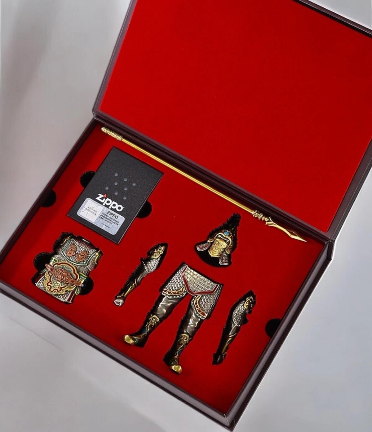 Zippo Samurai Warrior Limited Edition Table Set 610807 with Magnetic Design