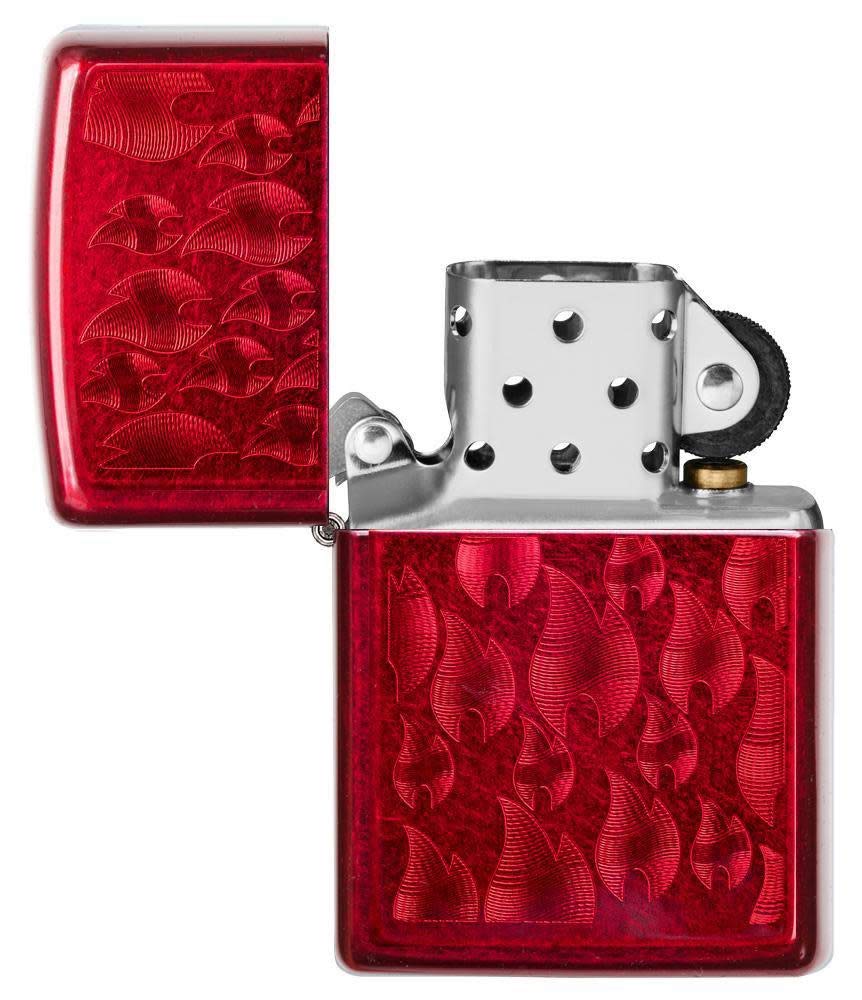 Zippo Lighter: Armor MultiCut Geometric Deep Carve - Antique Silver 49883