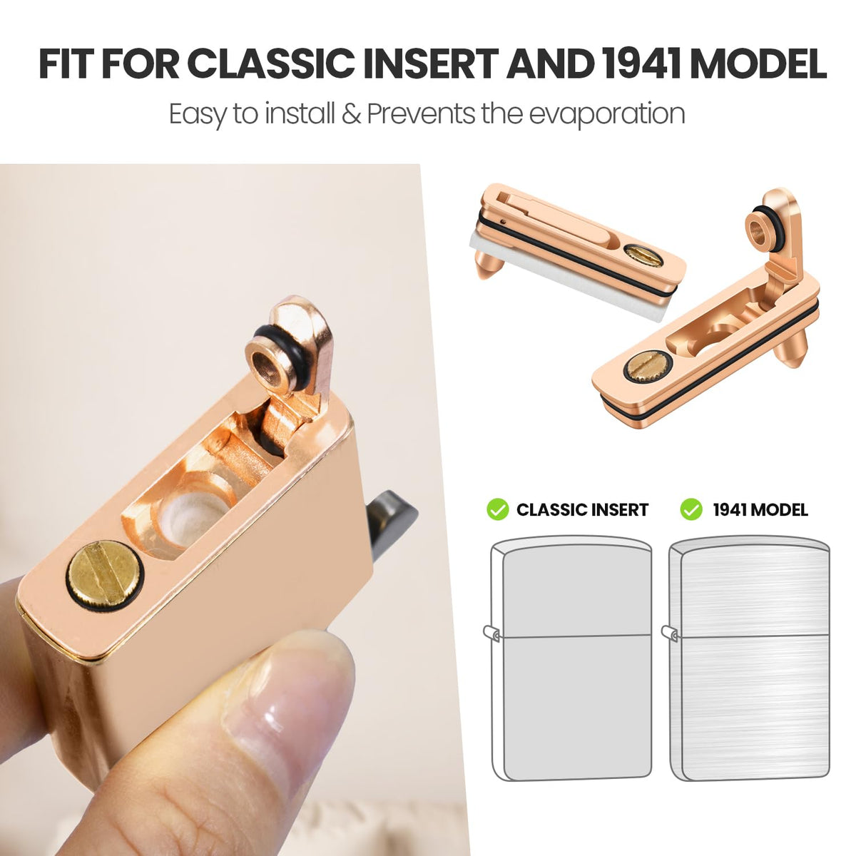 YUSUD Lighter Gasket Seal Compatible with Zippo, Lighter Fluid Anti-evap