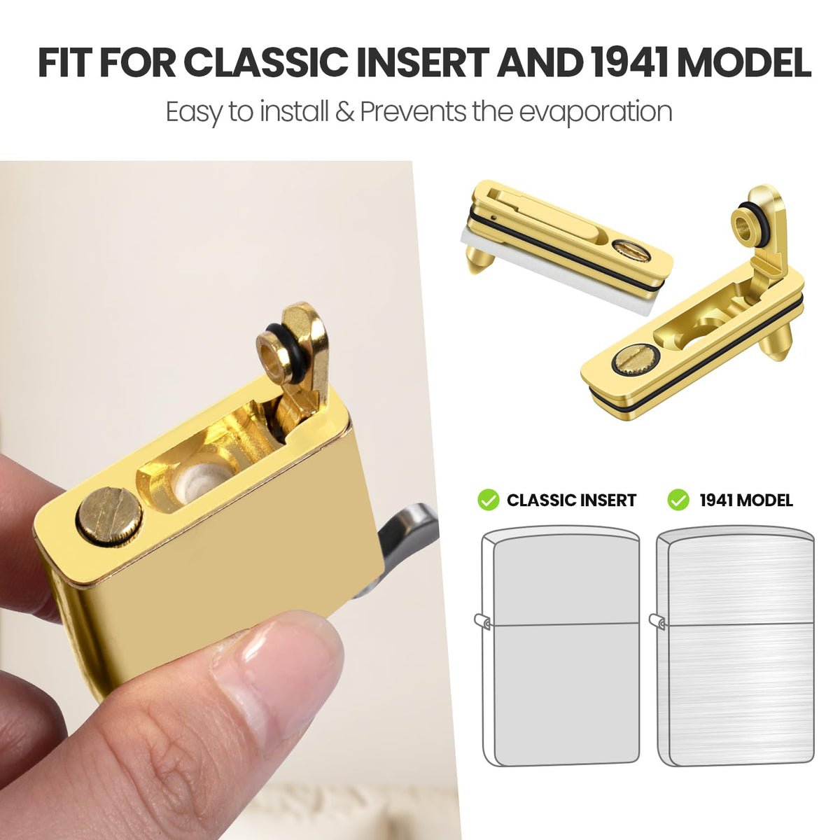 YUSUD Lighter Gasket Seal Compatible with Zippo, Lighter Fluid Anti-evap