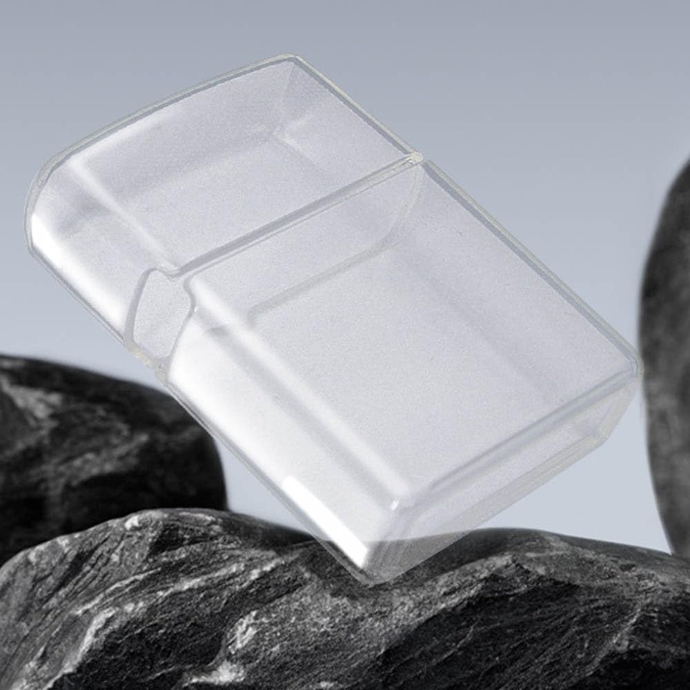 1Pc Clear TPU Case Cover Holder Sleeve Pouches Compatible with Zippo Lighters Scratch Proof Shockproof Protective