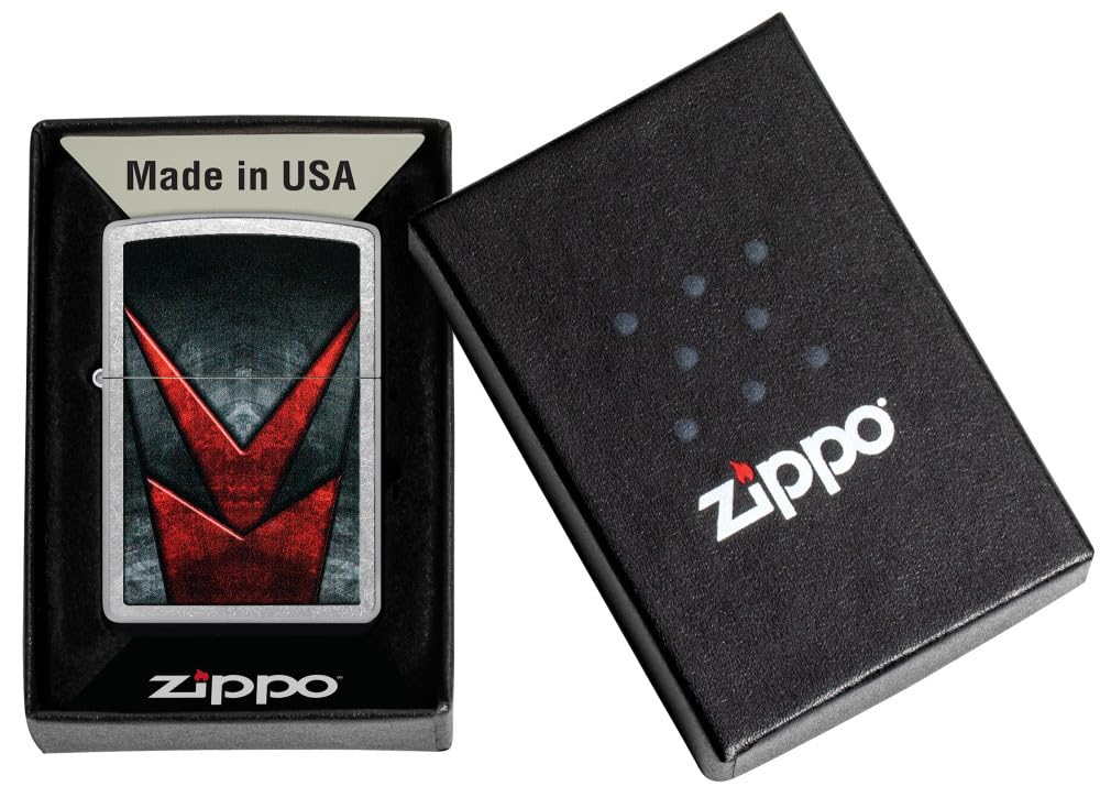 Zippo Gothic Window Design Armor® Black Ice® Pocket Lighter