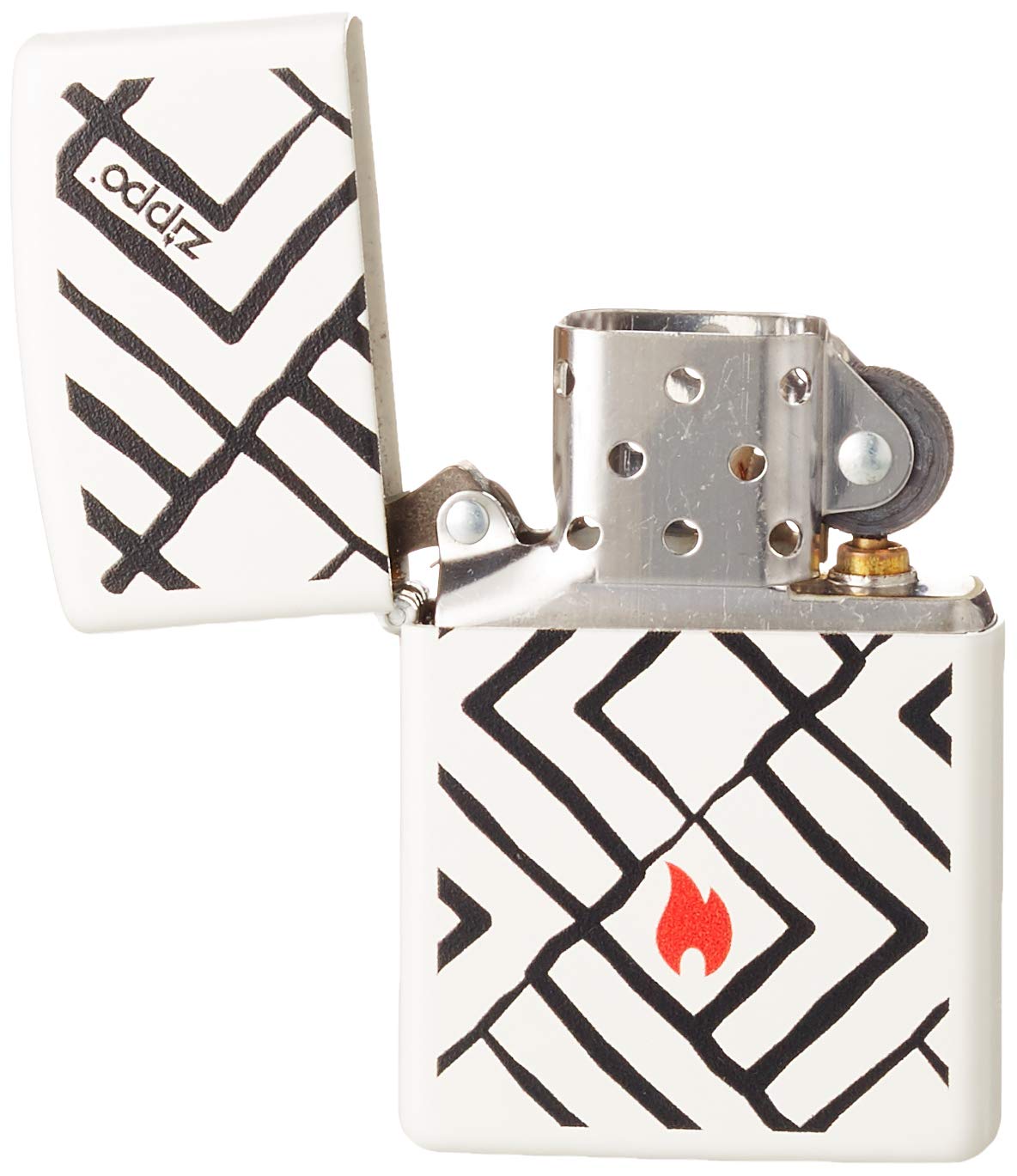 Zippo Lighter: Armor MultiCut Geometric Deep Carve - Antique Silver 49883