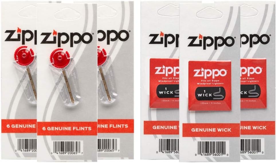 Zippo 3w3f Flint/Wick Co-Pack, One Size
