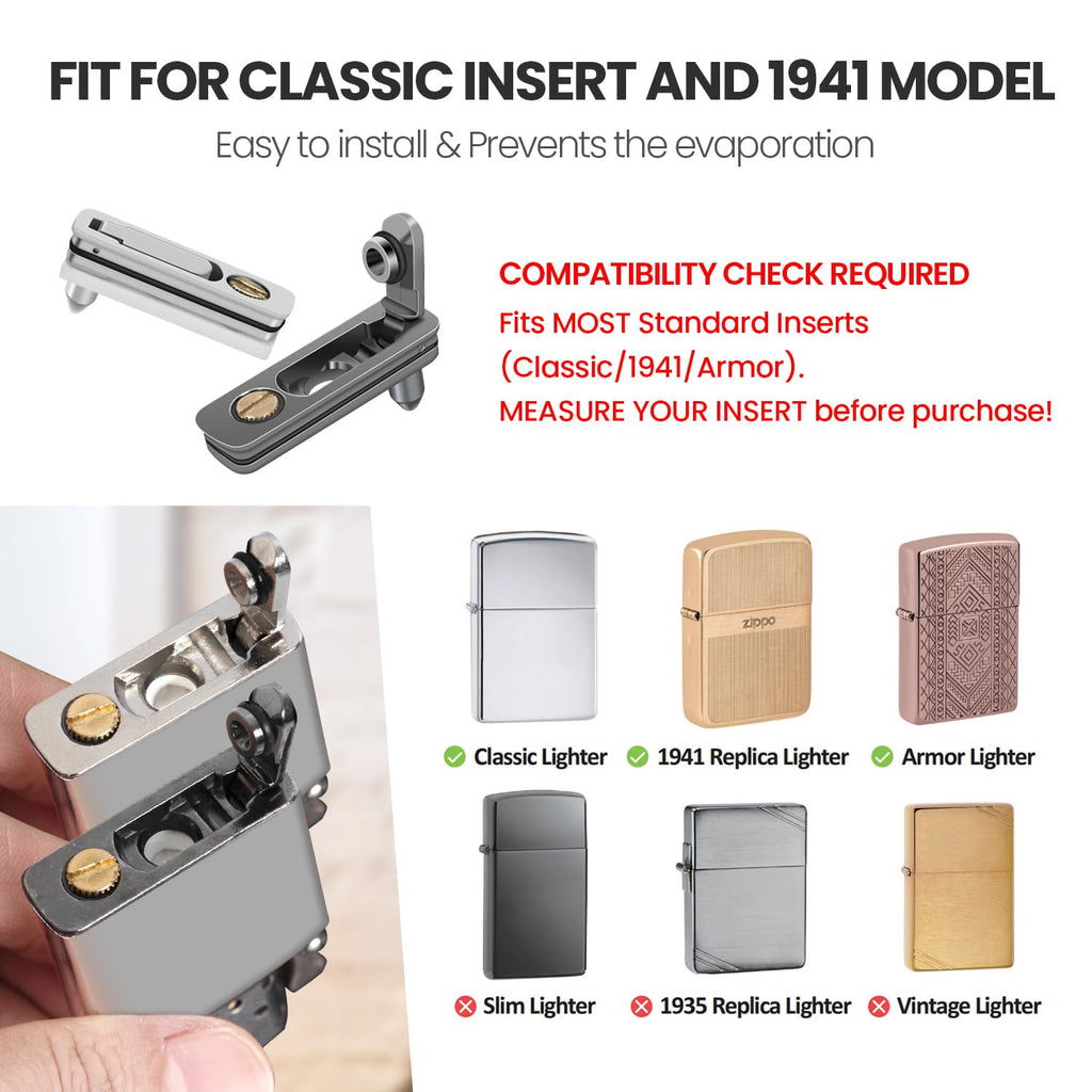 YUSUD Lighter Gasket Seal Compatible with Zippo, Lighter Fluid Anti-evap