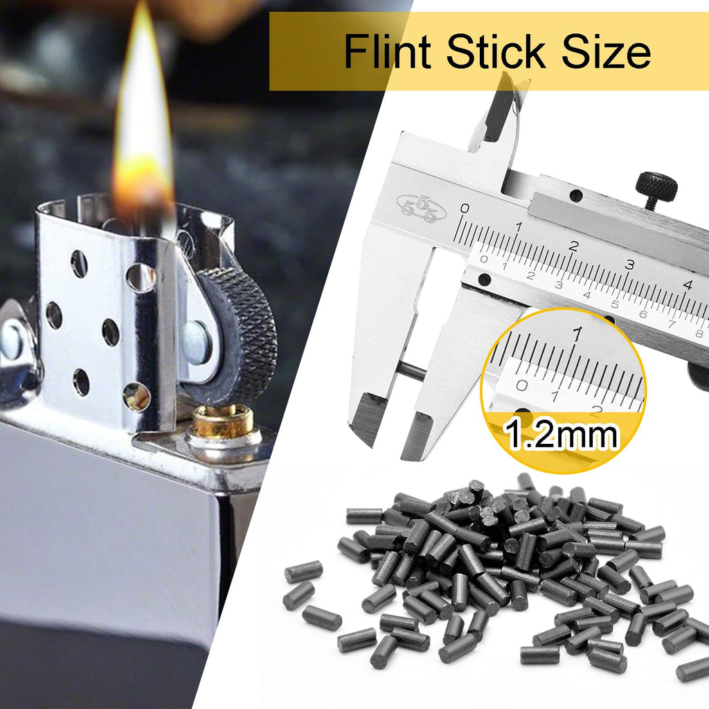 Universal Lighter Repair Kit for Petrol Lighter Flint Stones, Cotton Wick, Flint Spring Rubber Gaskets, Flint Striker Wheel, Felt Pad Wadding Cotton