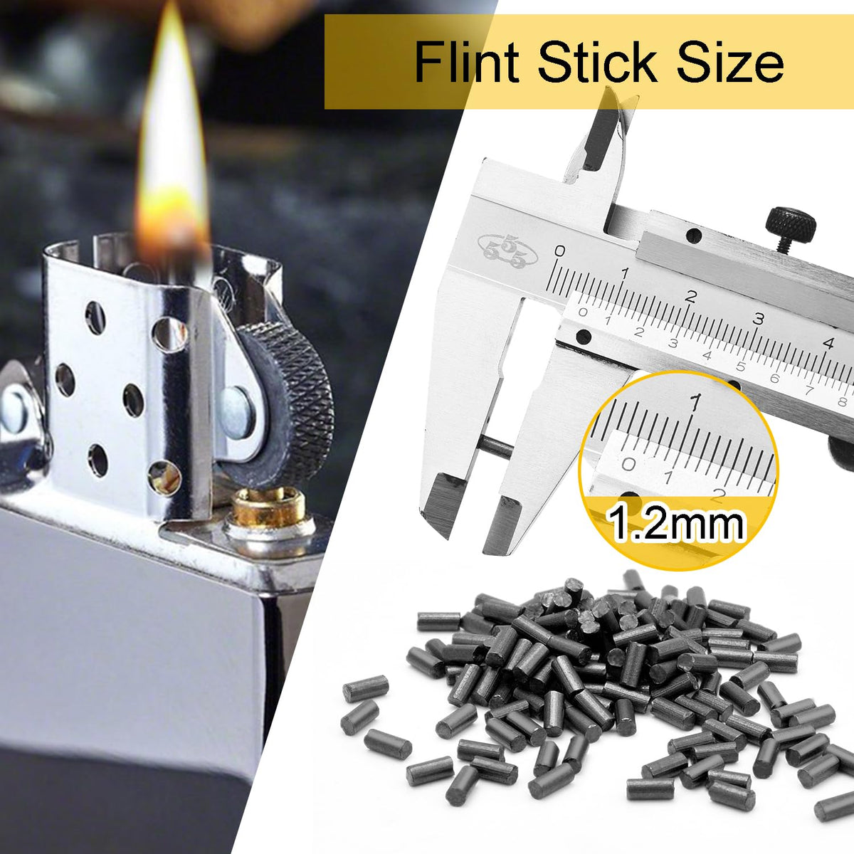 Universal Lighter Repair Kit for Petrol Lighter Flint Stones, Cotton Wick, Flint Spring Rubber Gaskets, Flint Striker Wheel, Felt Pad Wadding Cotton