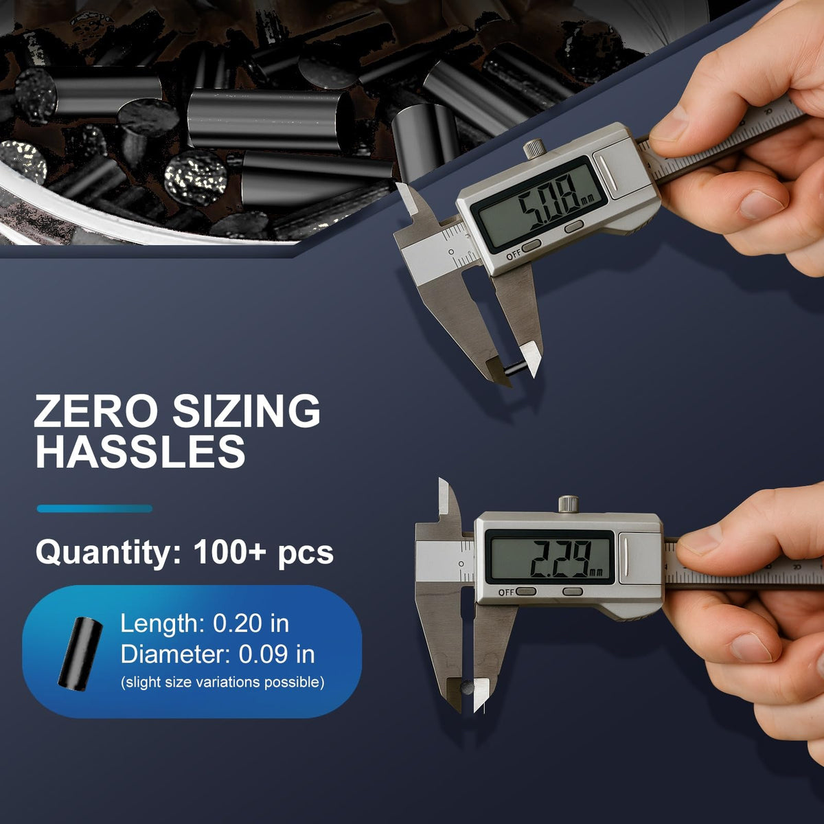 100 Flints & 20 Wicks Repair Kit, Compatible with Zippo Clipper