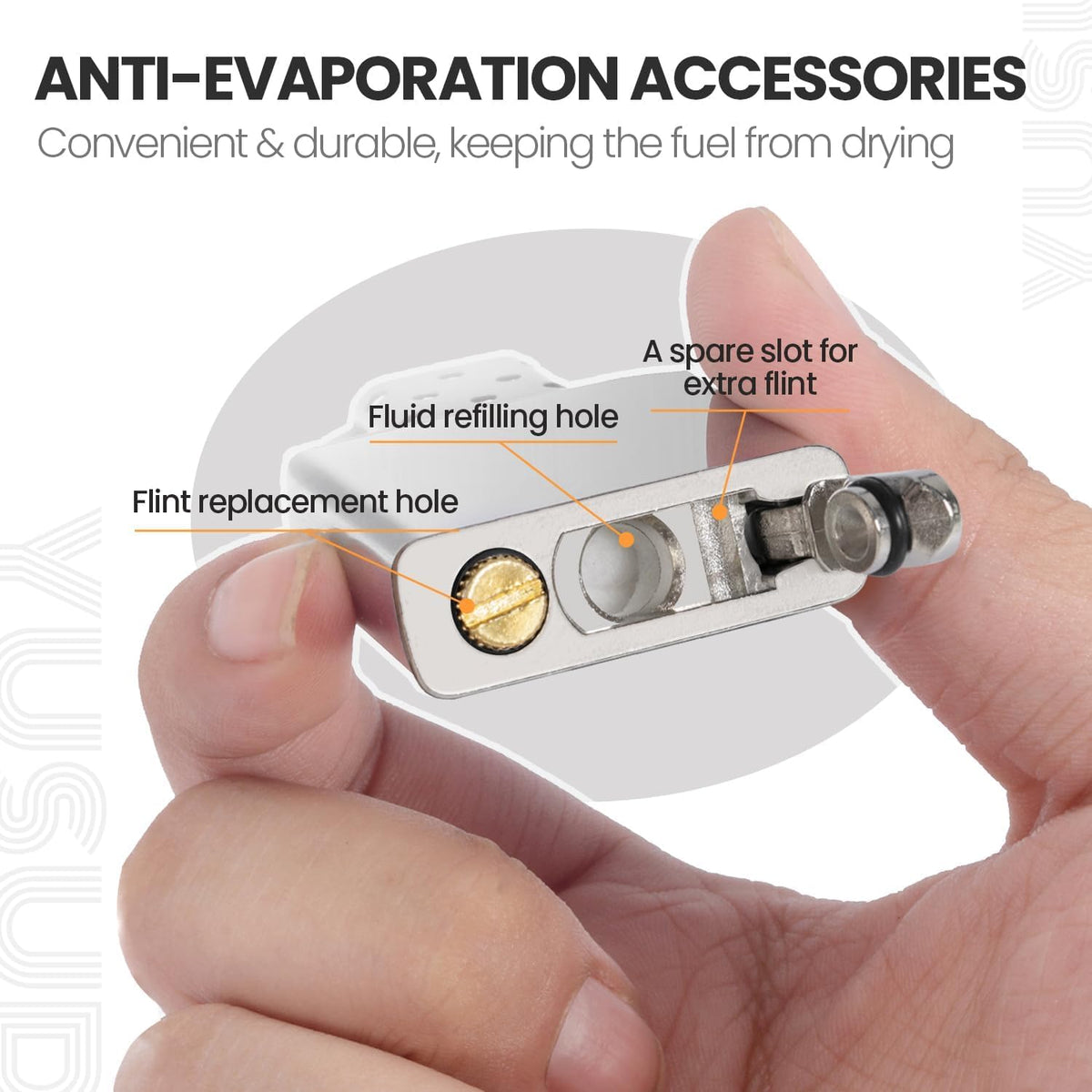 YUSUD Lighter Gasket Seal Compatible with Zippo, Lighter Fluid Anti-evap