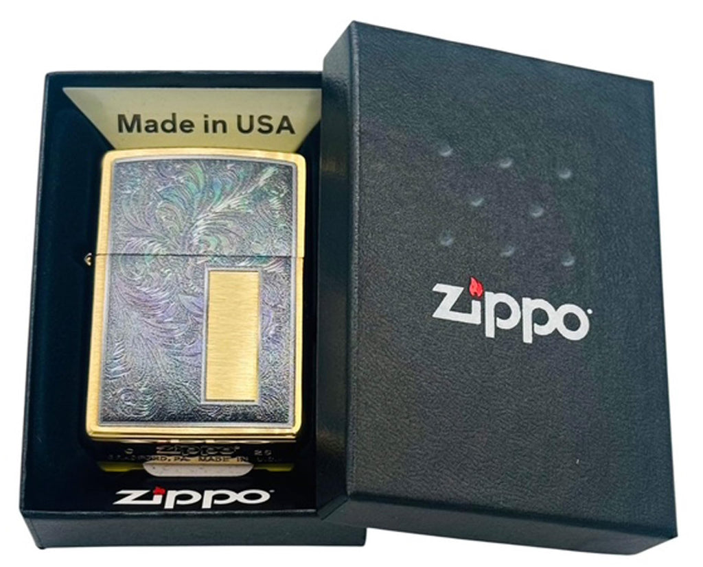 Zippo Custom Lighter – Personalized Engraved Venetian Design | Genuine Windproof Metal Lighter | Unique Gift for Men & Women – Christmas, Halloween, Valentine