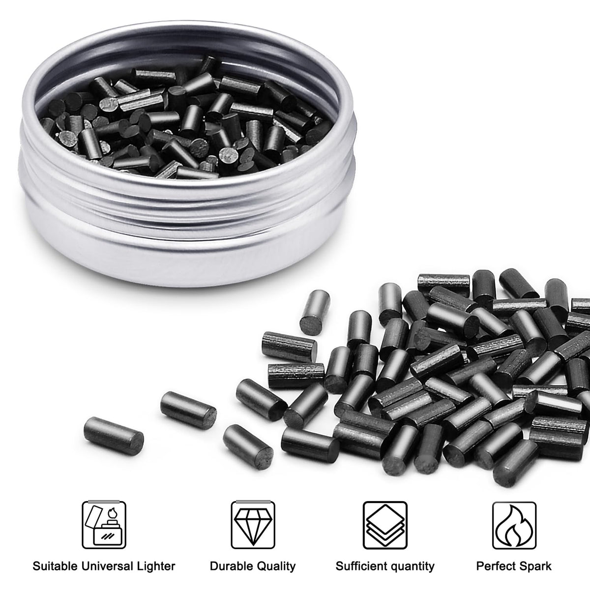 2 Set Lighter Gasket Seal Metal Lighter Repair Insert Accessories Kit 1Ppcs Cotton Felt Pad with 3Pcs Rubber Seals for Lighter Bottom Seal(Sliver+Black)
