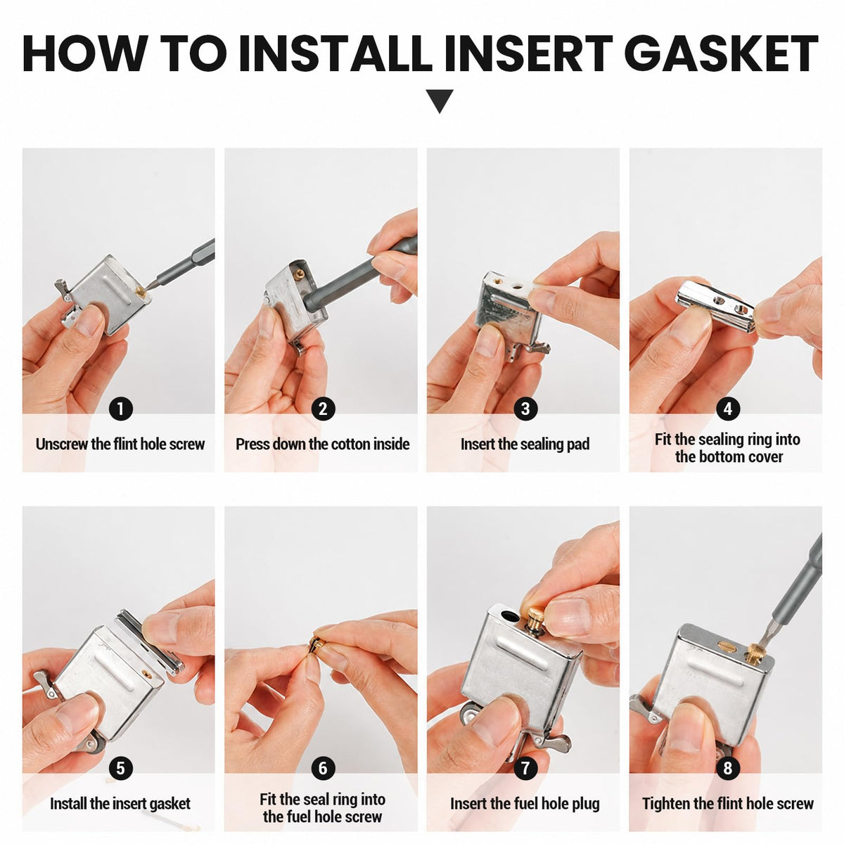 YUSUD Lighter Gasket Seal Compatible with Zippo, Lighter Fluid Anti-evap