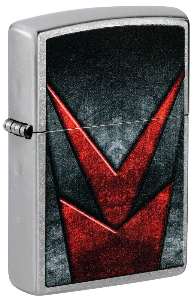 Zippo Gothic Window Design Armor® Black Ice® Pocket Lighter