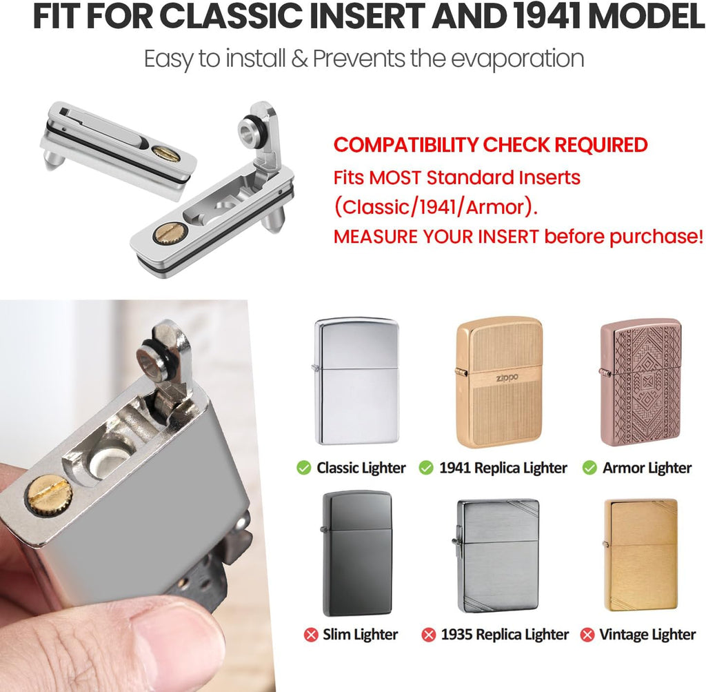 YUSUD Lighter Gasket Seal Compatible with Zippo, Lighter Fluid Anti-evap