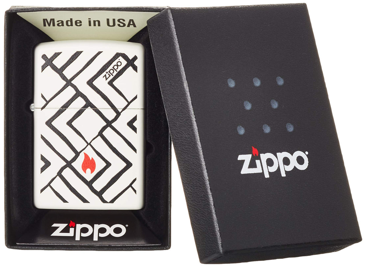 Zippo Lighter: Armor MultiCut Geometric Deep Carve - Antique Silver 49883