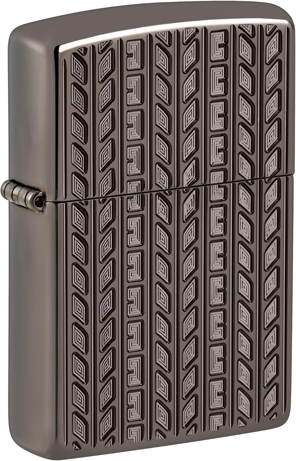 Zippo Lighter: Armor Deep Carved Tire Tread - Black Ice 46888
