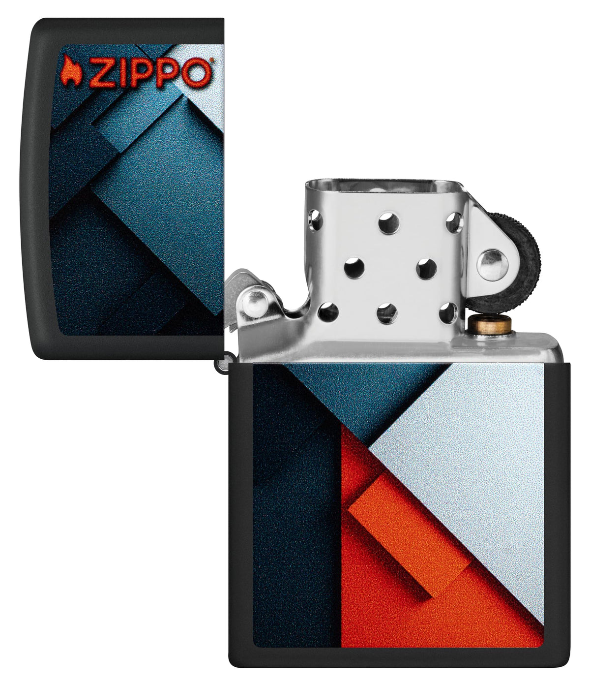 Zippo Lighter: Armor MultiCut Geometric Deep Carve - Antique Silver 49883